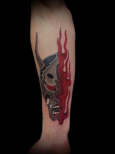 Calypso-Tattoo - Gallery - Hannya mask